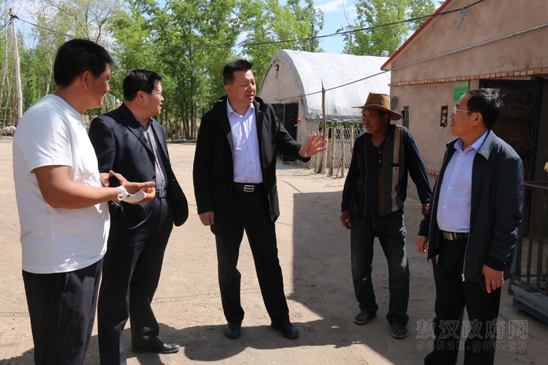 于宝君到古鲁板蒿镇和敖润苏莫苏木调研重点项目建设和脱...